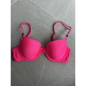 Victoria’s Secret Sexy Little Things Underwire Lined Demi Bra Size 32C  Hot Pink